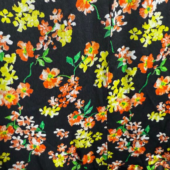 Caroline Constas Allonia Black Multicolor Floral Long Sleeve Trumpet Gown 0 - Picture 14 of 14